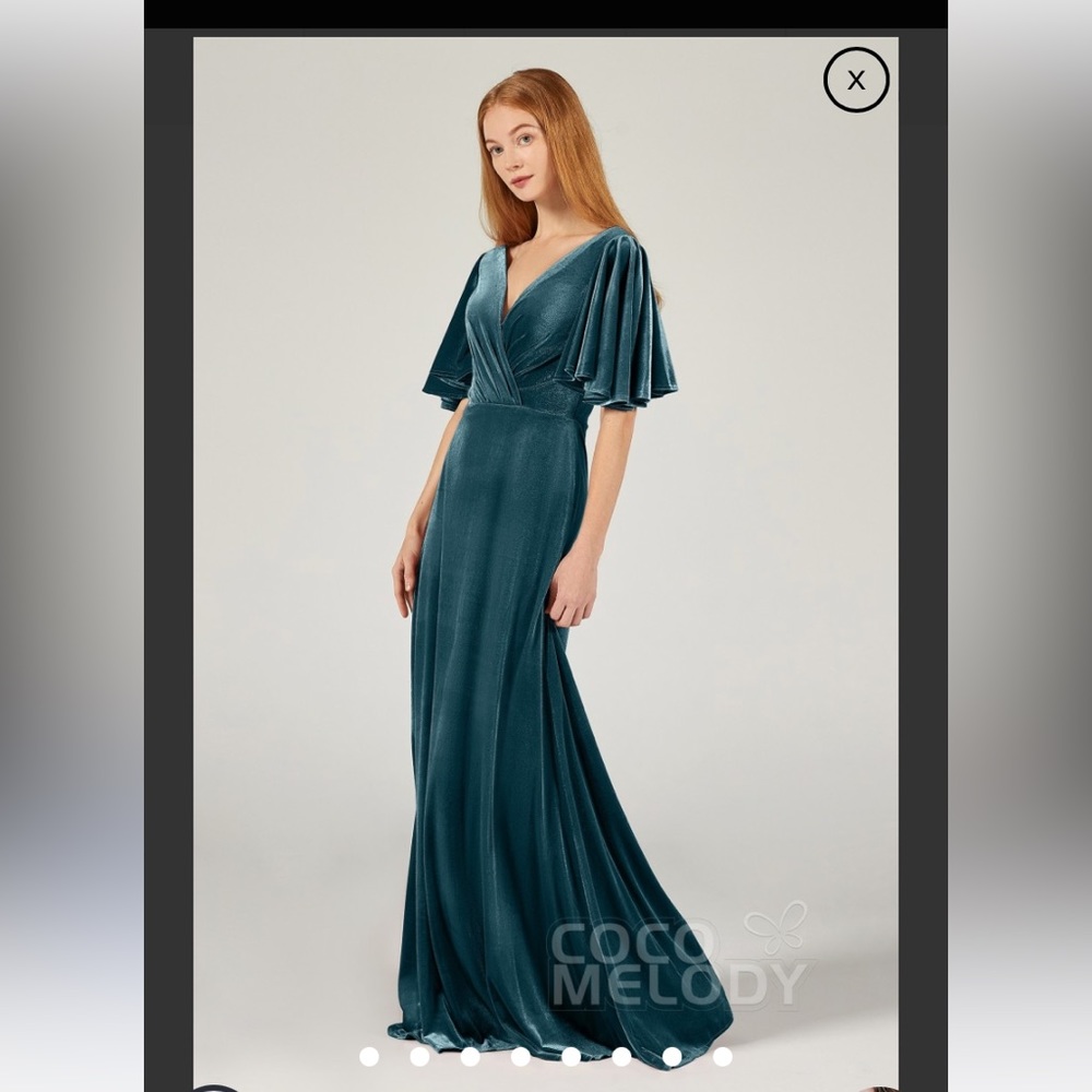 Cocomelody Bridesmaid Dress in Forrest Green